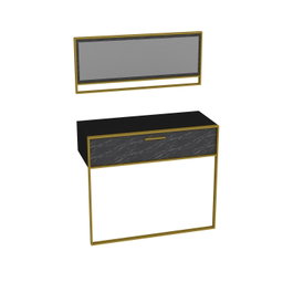 Hanah Home Polka Aynalı - Black